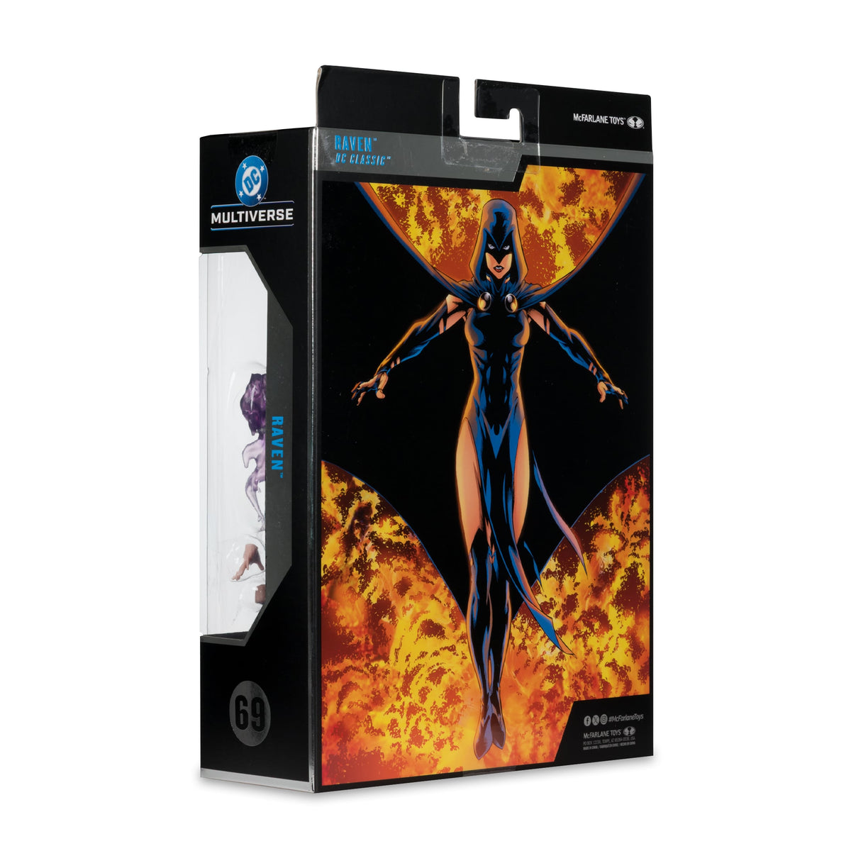 Raven DC Multiverse Collector Edition 7-Inch Figure — Box Back Art Close-Up