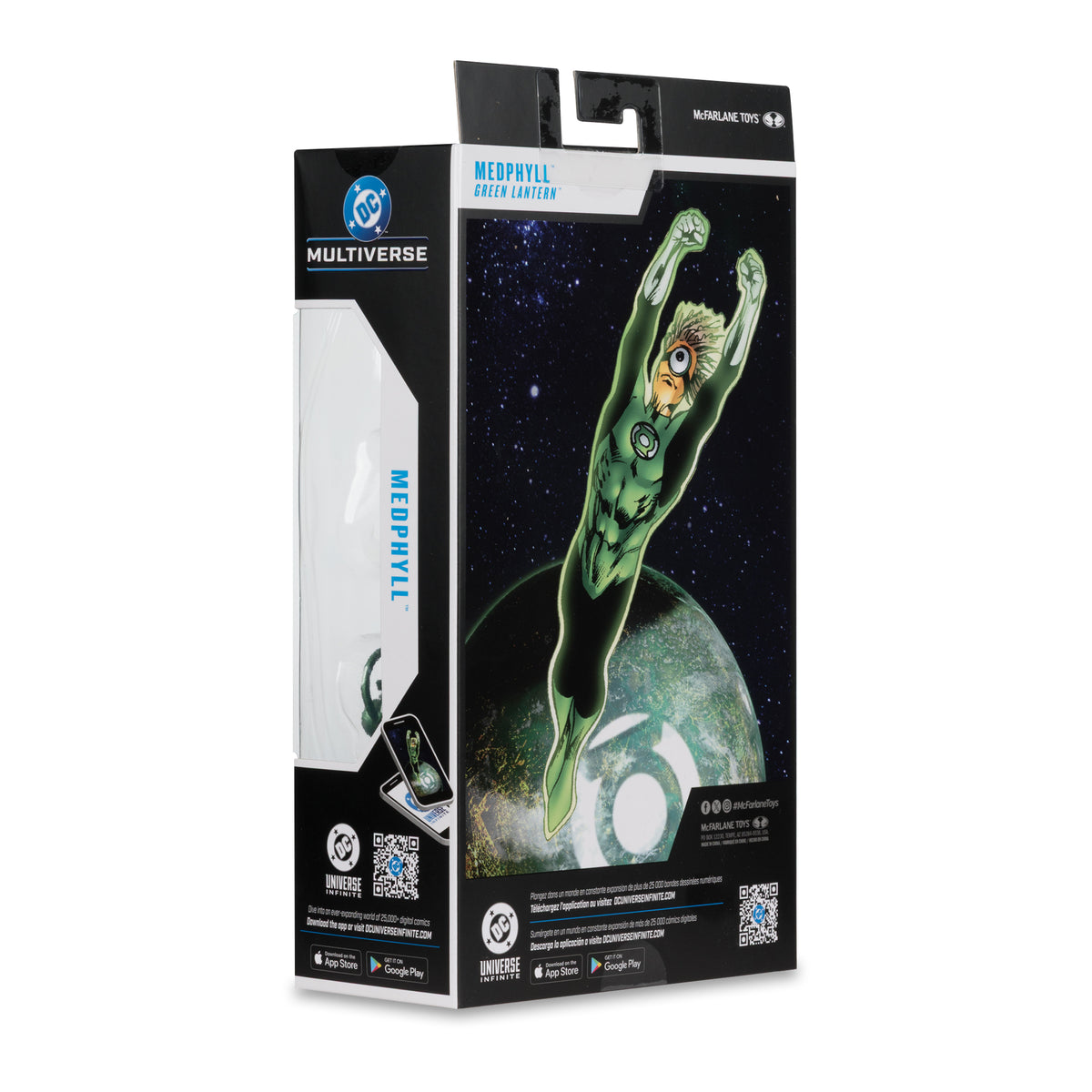 Medphyll Green Lantern DC Multiverse 7-Inch Figure — Box Back with Comic Artwork