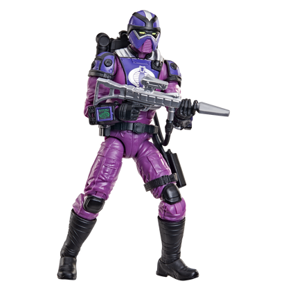 Techno-Viper G.I. Joe Classified Retro 6-Inch Figure — Front View Aiming Plasma Rifle in Combat Stance