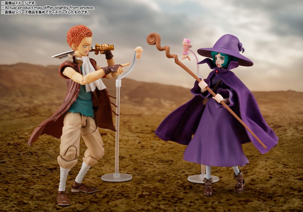 Isidro Berserk S.H.Figuarts — Isidro and Schierke Figures Displayed Together with Puck and Ivalera