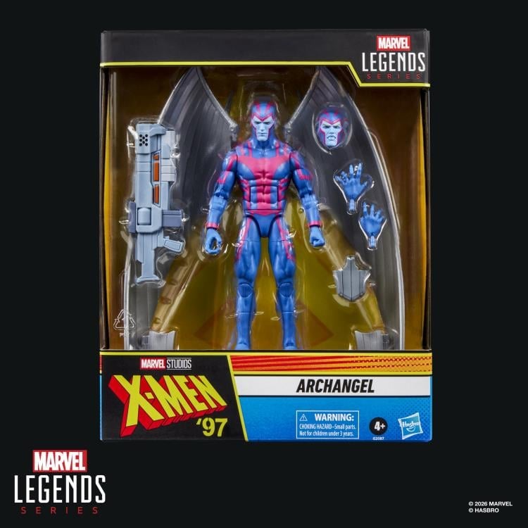 Archangel X-Men '97 Marvel Legends 6-Inch Figure — Box Art Front View Package