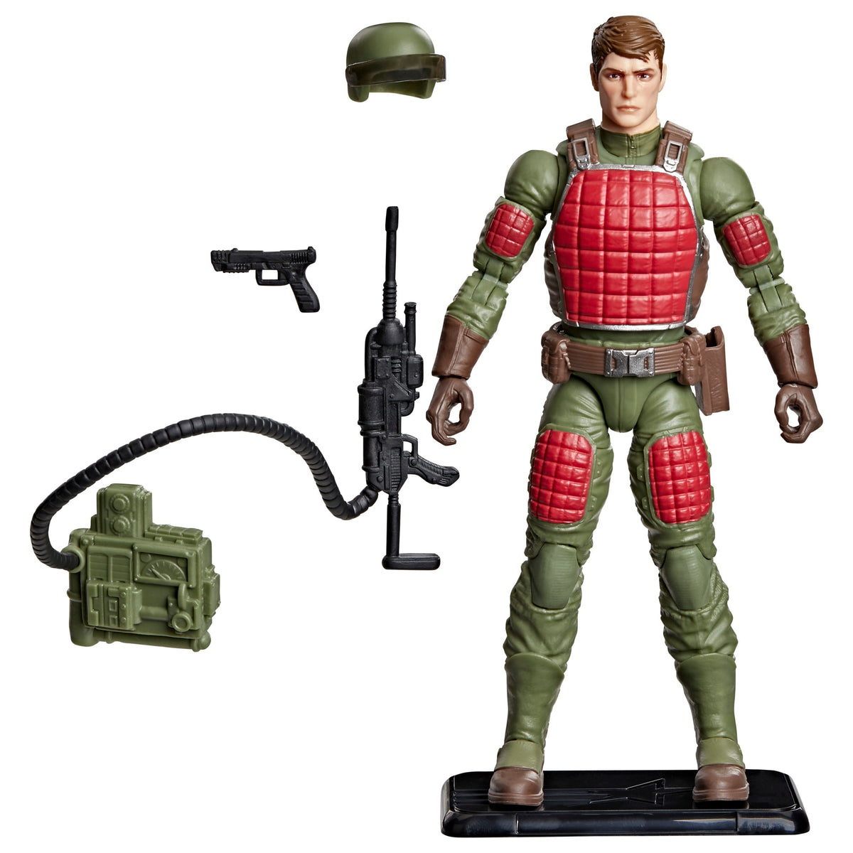 Flash G.I. Joe Classified Retro Collection 6-Inch Figure — Accessories Included: Helmet, Pistol, XMLR-1A Laser Rifle, Power Pack with Tube, Figure Base