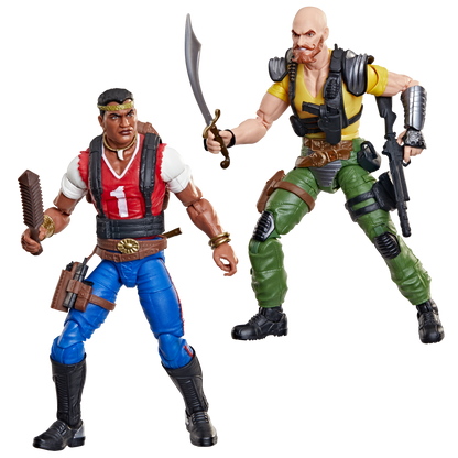 Red Dog and Taurus G.I. Joe Classified Series 6-Inch — Front View with Sword and Rifle Accessories