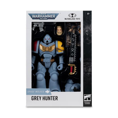 Space Wolves Grey Hunter Warhammer 40K 7-Inch Figure — Box Art Front View Window Package