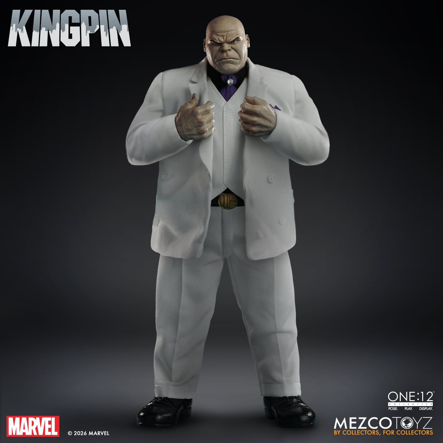 Kingpin Marvel One:12 Collective 6-Inch Figure — Figure Detail Front View on Neutral Background