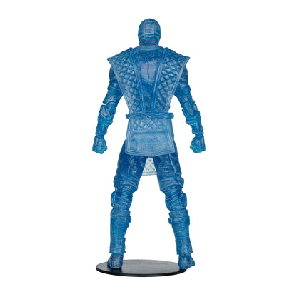 Sub-Zero (Ice Clone) Mortal Kombat Klassic 7-Inch — Back View on Display Stand