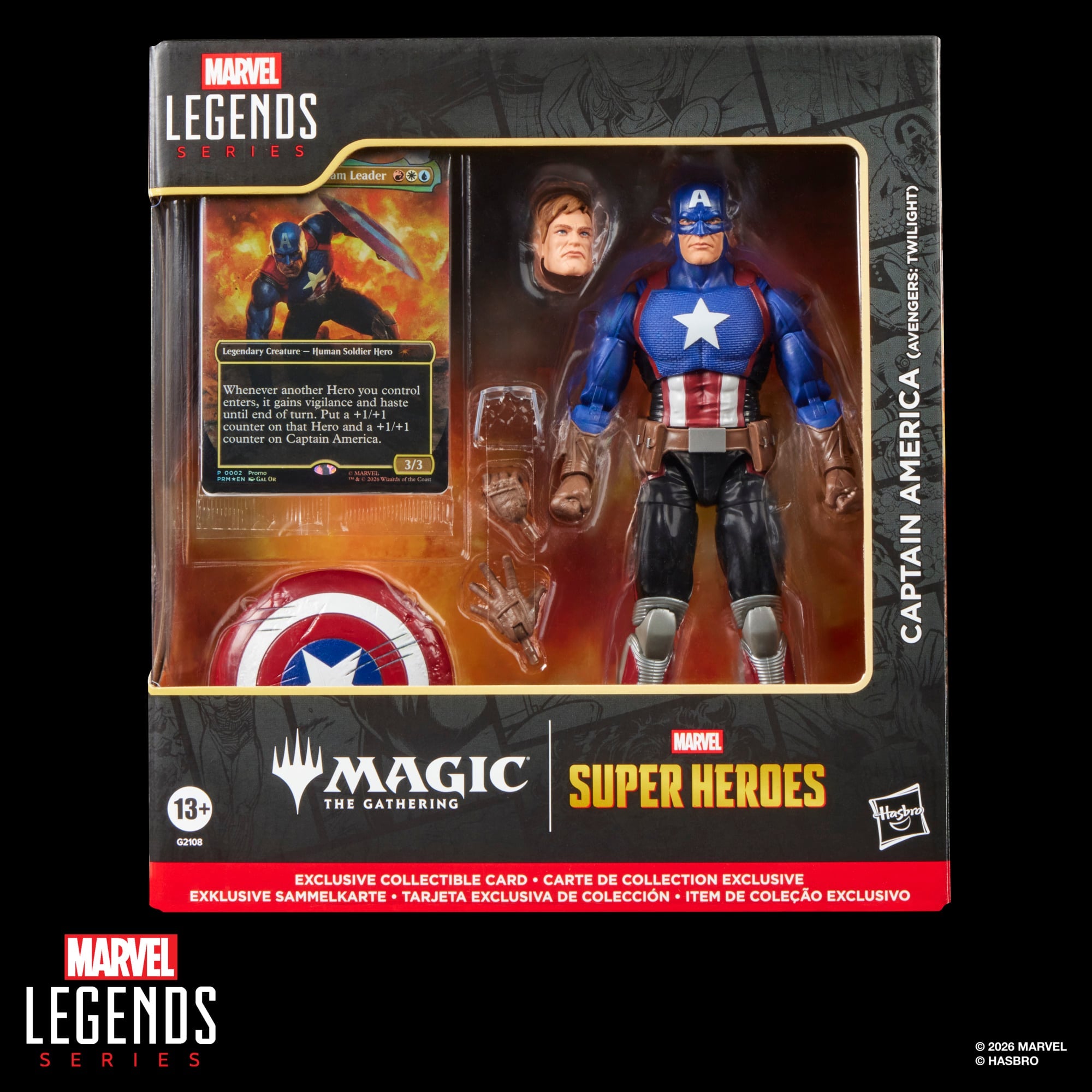 Captain America Avengers Twilight Marvel Legends — Box Front View Window Package