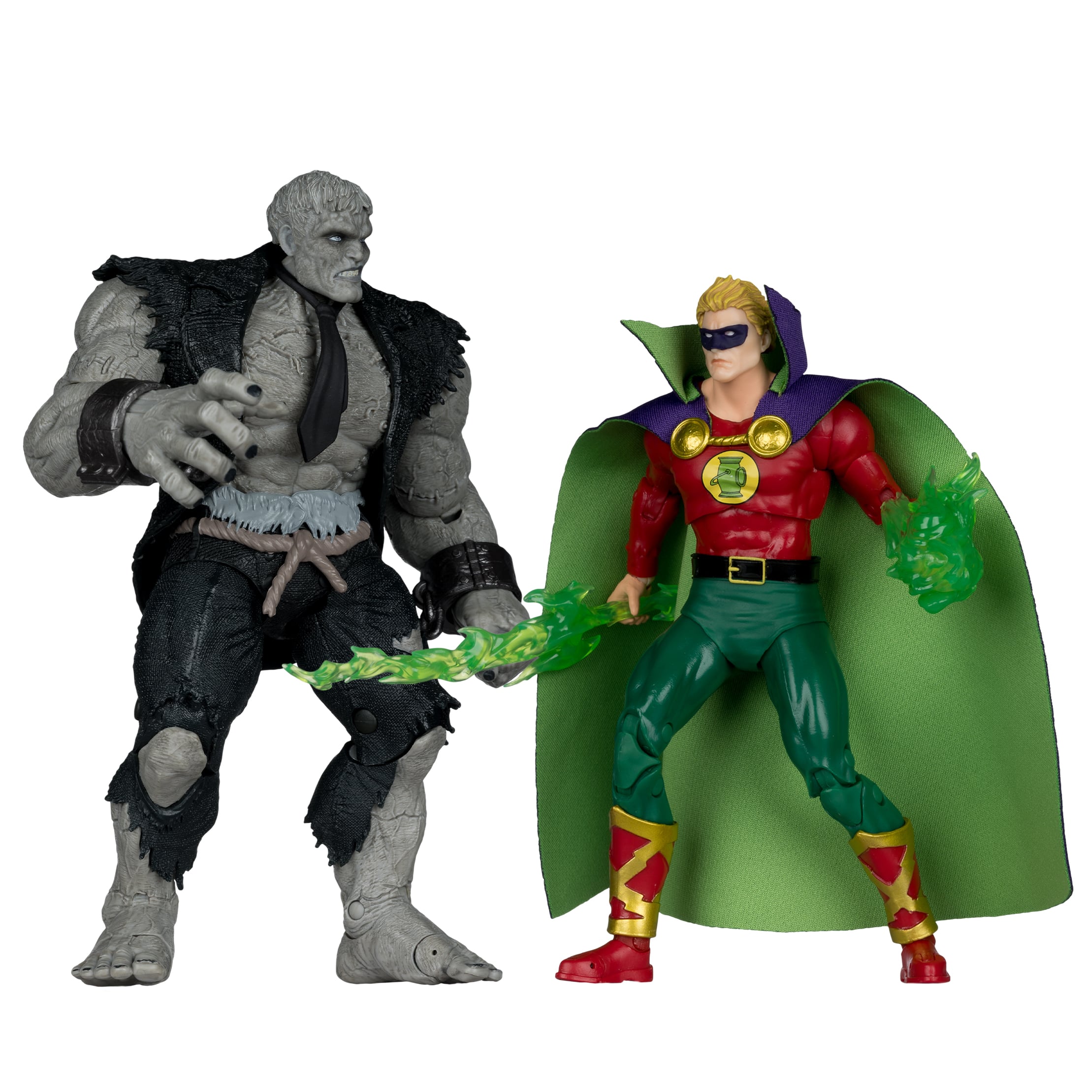 Solomon Grundy vs. Green Lantern JSA DC Multiverse 7-Inch — Contents Display Showing Both Figures