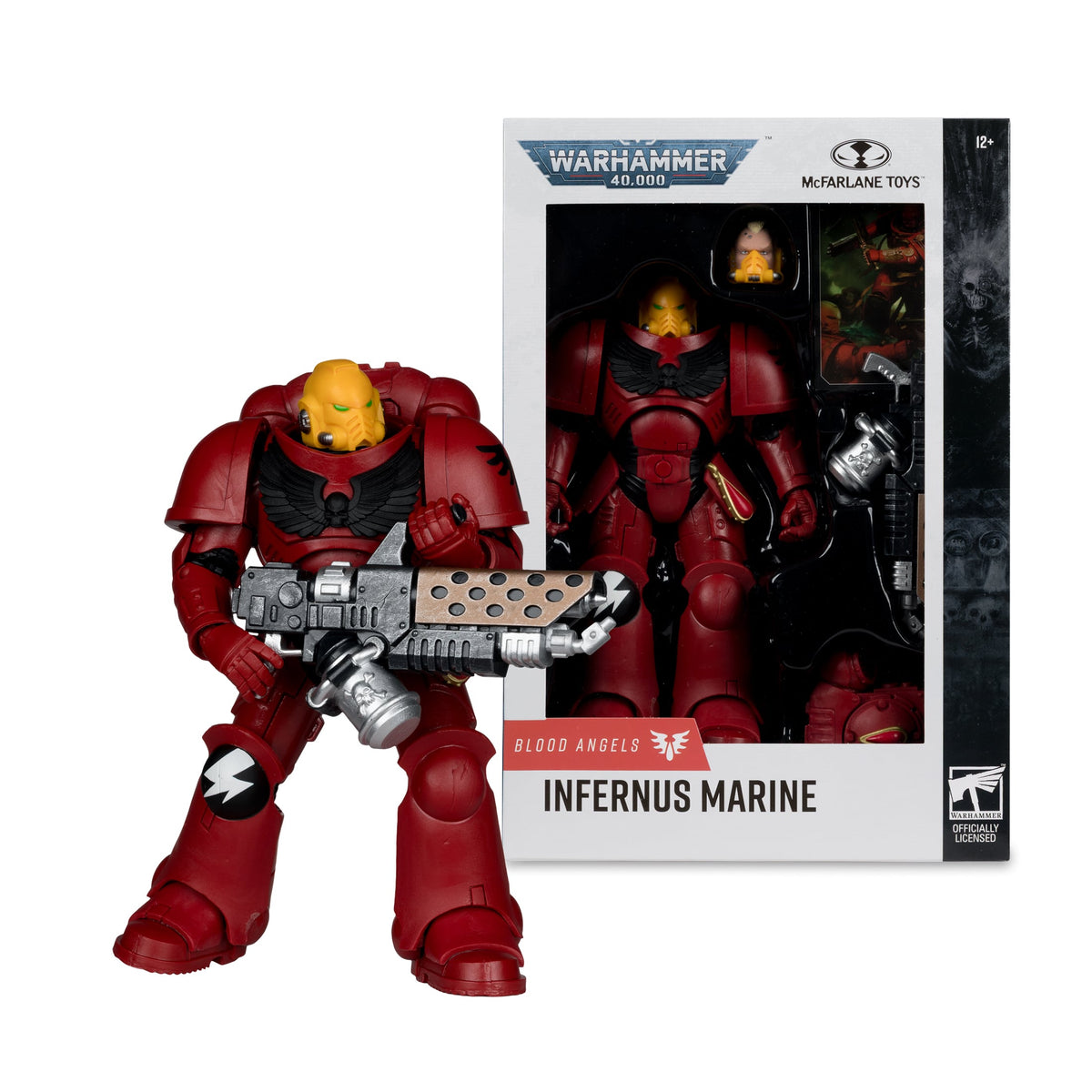 Blood Angels Infernus Marine Warhammer 40K 7-Inch Figure — Out of Box with Window Package