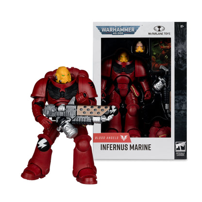 Blood Angels Infernus Marine Warhammer 40K 7-Inch Figure — Out of Box with Window Package