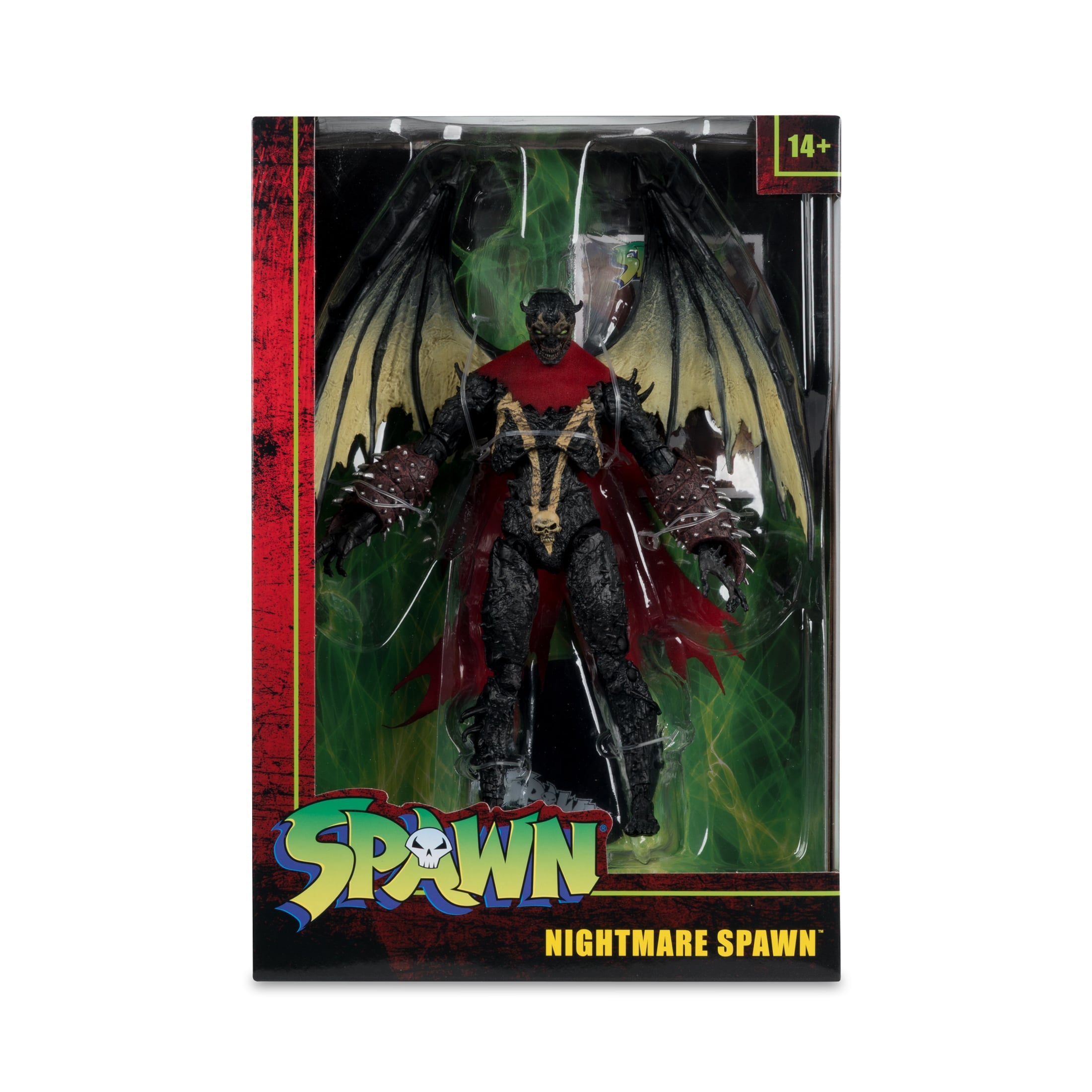 Nightmare Spawn Classic 7-Inch Figure — Box Art Close-Up Showing Spawn Classic Window Box Front
