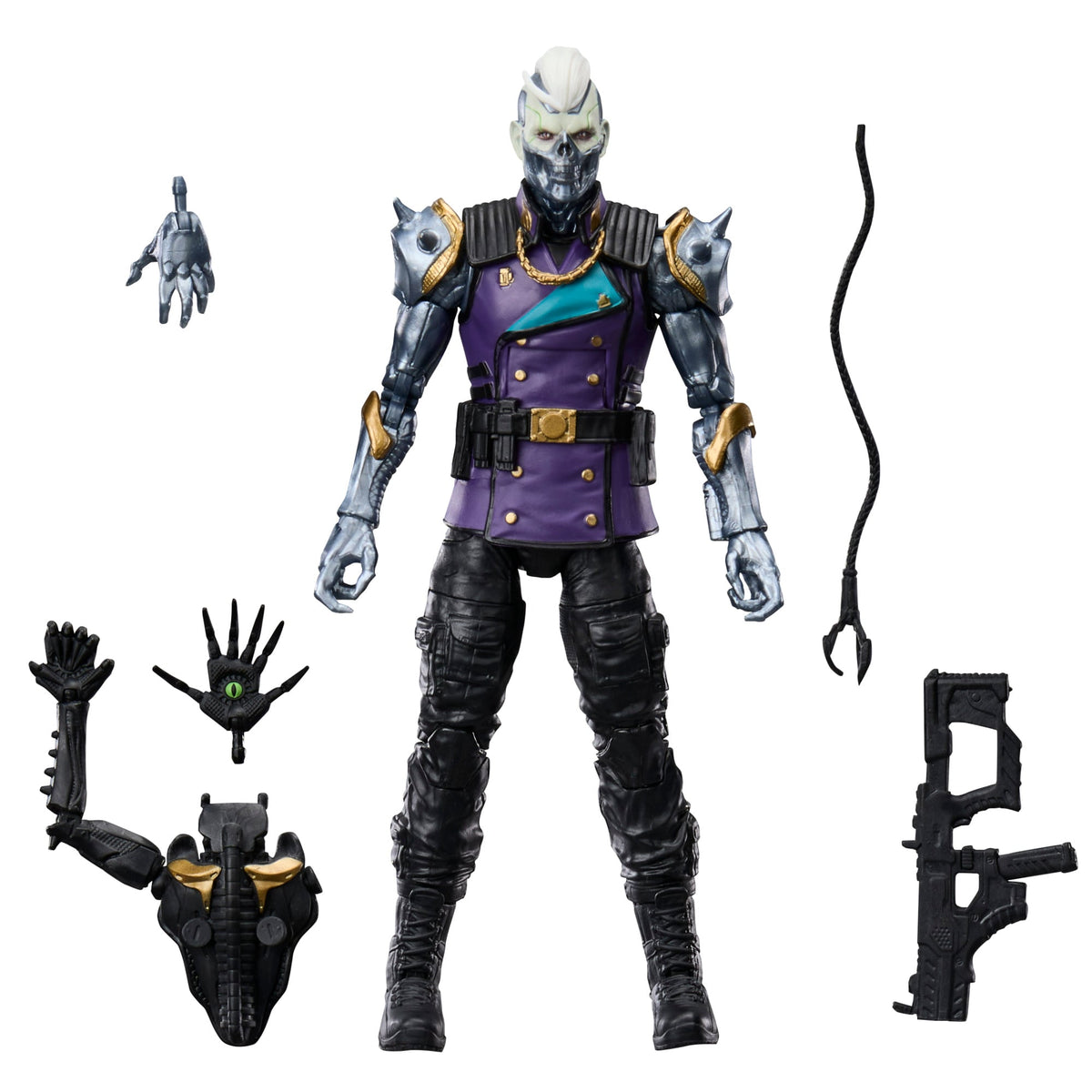 Axel Synapse Soma GI Joe Classified Series 6-Inch Figure — Accessories Included Flat Lay on White Background