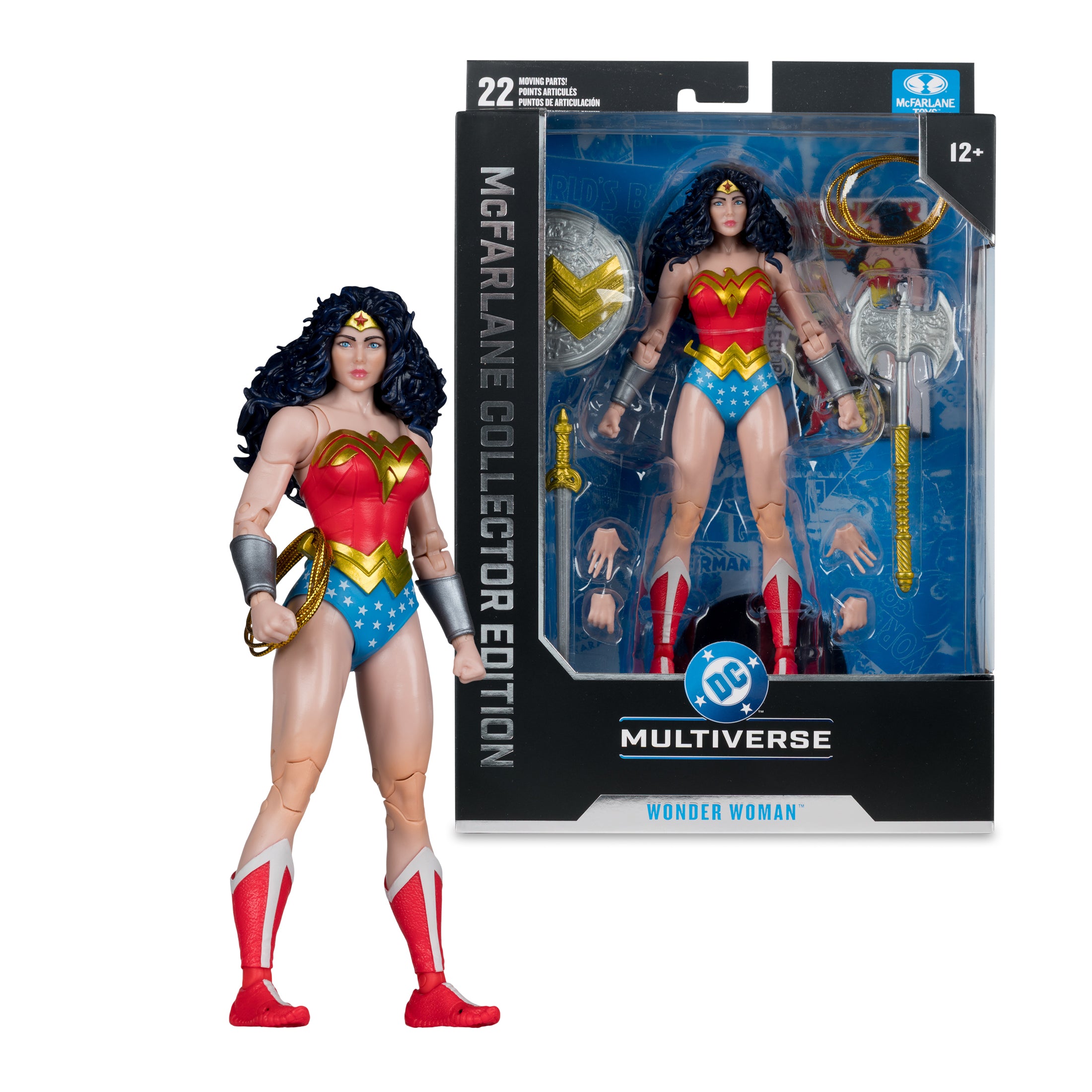 Wonder Woman DC Multiverse Collector Edition 7-Inch Figure — Figure Next to Sealed Collector Box