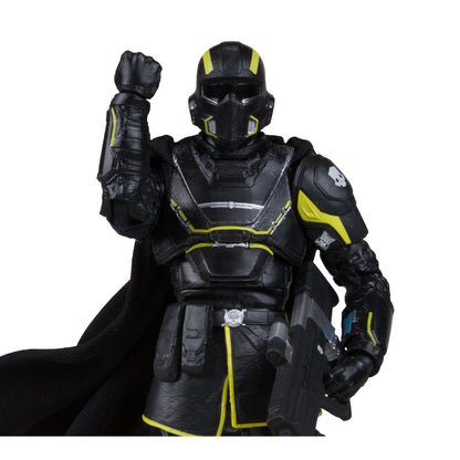 B-01 Tactical Helldiver Helldivers 2 McFarlane Elite Edition 7 Inch — Figure Detail Showing Chest Armor and Raised Fist Close-Up