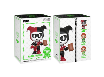 Harley Quinn Batman: The Animated Series PIX! Limited Edition Figure — Box Front and Back View with Chase Variant Details