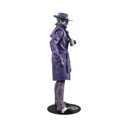Joker The Comedian DC Multiverse 7-Inch Figure — Side View Right on DC Logo Display Base
