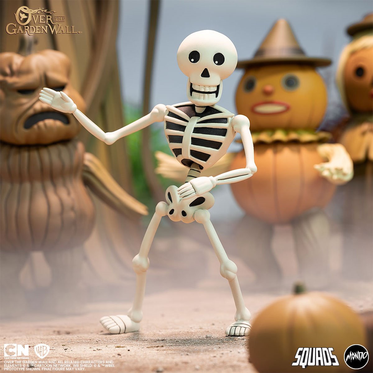 Dancing Skeleton Over the Garden Wall Mondo Figure — Articulation Pose Outdoor Scene