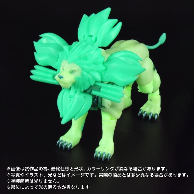 Green Lio Convoy New Legends NL-01 Figure — Glow-in-the-Dark Lion Mode Illuminated