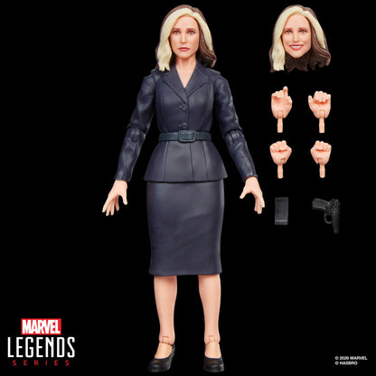 Valentina Allegra de Fontaine Marvel Legends Thunderbolts 6-Inch Figure — Accessories Included with Alternate Head Hands Phone and Pistol