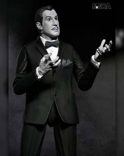 Vincent Price NECA Ultimate 7-Inch Figure — Bow Tie Head Sculpt Articulation Pose Both Hands Raised
