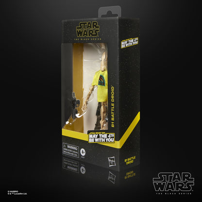 B1 Battle Droid Black Series May the 4th — Window Box Package Side View
