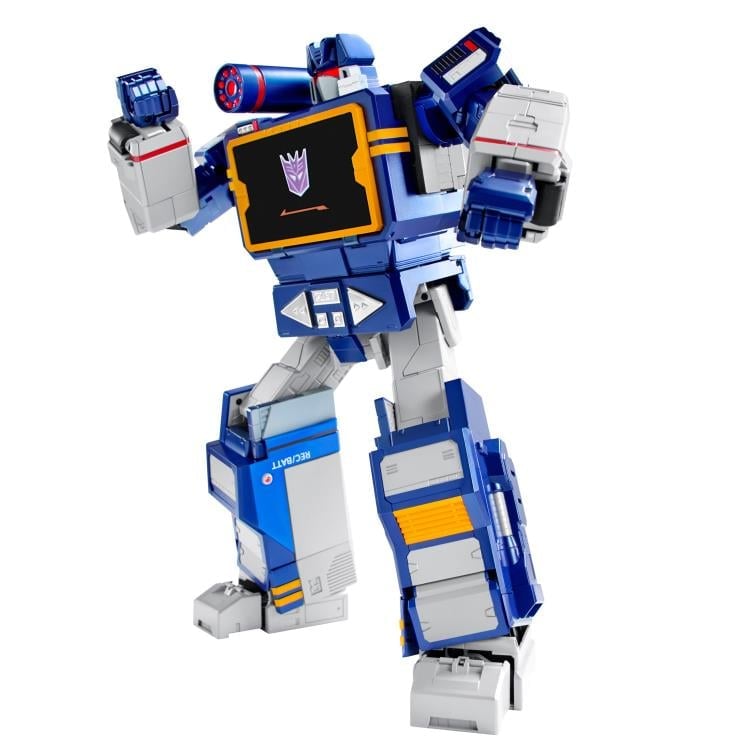 Soundwave Transformers Flagship Series Auto-Converting Robot — Front View White Background