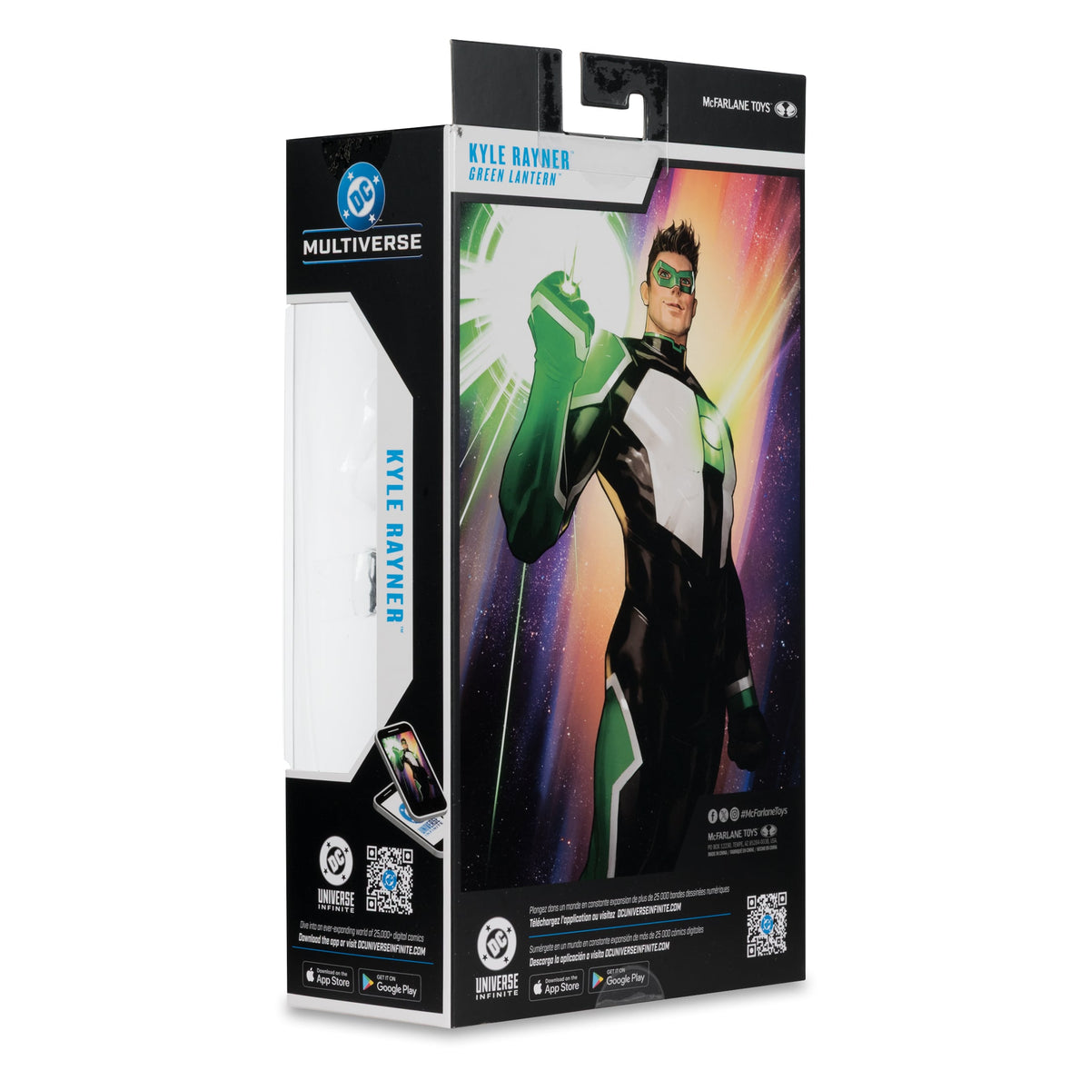 Kyle Rayner Green Lantern DC Multiverse 7-Inch Figure — Package Back with Character Art