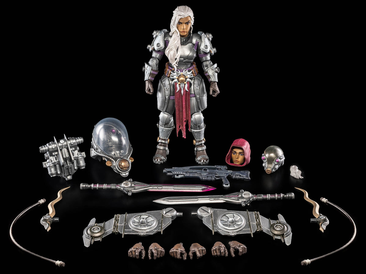 Arch General Honora Cosmic Legions 6-Inch Figure — Contents Display Showing Figure and All Accessories