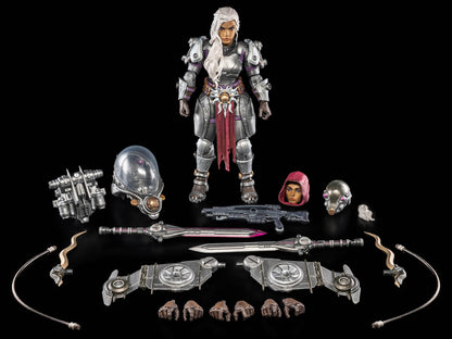 Arch General Honora Cosmic Legions 6-Inch Figure — Contents Display Showing Figure and All Accessories