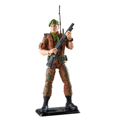 Falcon G.I. Joe Classified Retro Collection 6-Inch Figure — Out of Box on Figure Stand with Shotgun