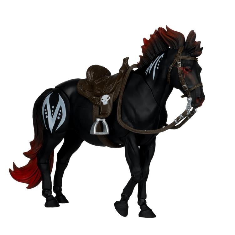 Spawn Dark Ages Warhorse Figure — Opposite Side View with Bridle and Mane Detail