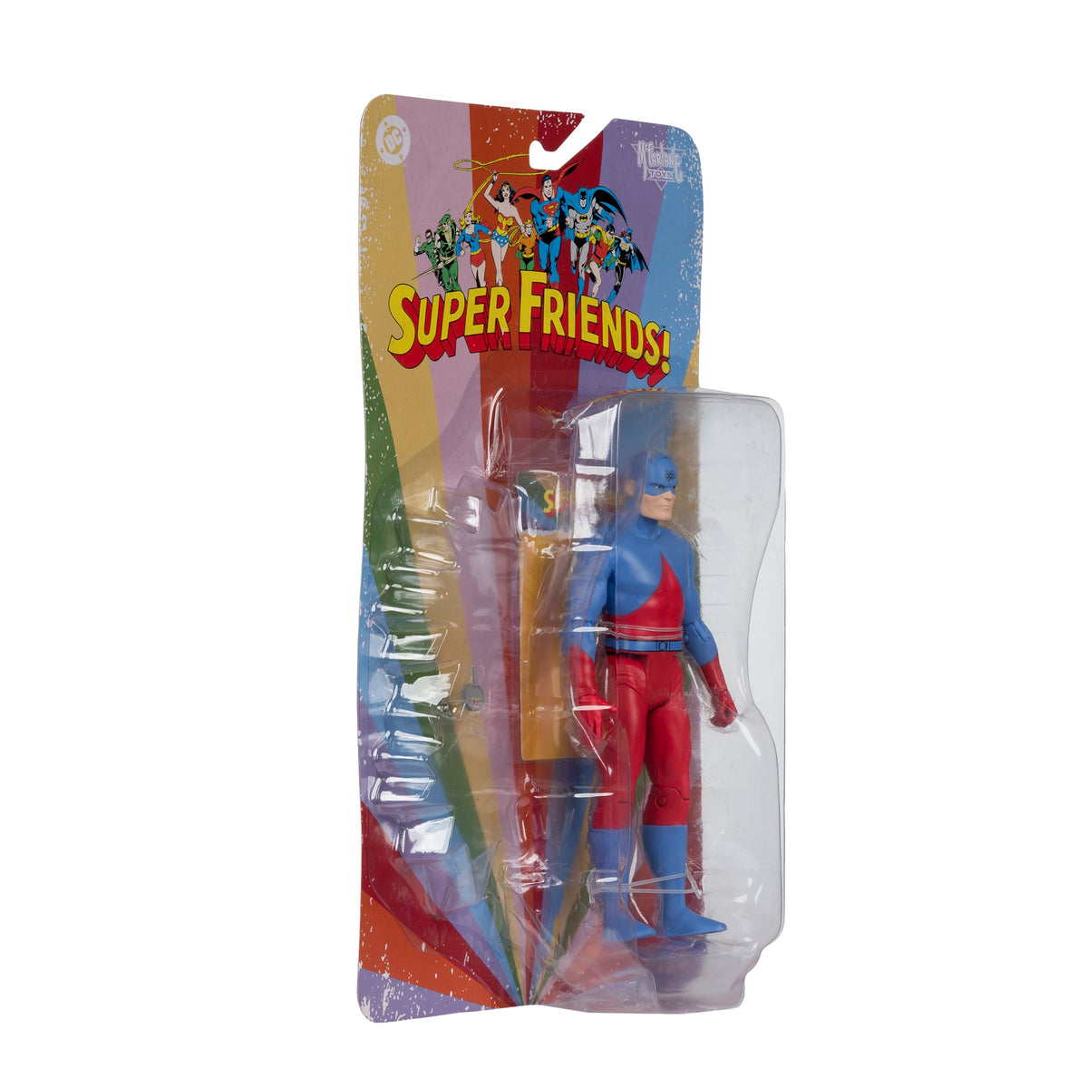 The Atom DC Retro Super Friends 6-Inch Figure — Package Side View