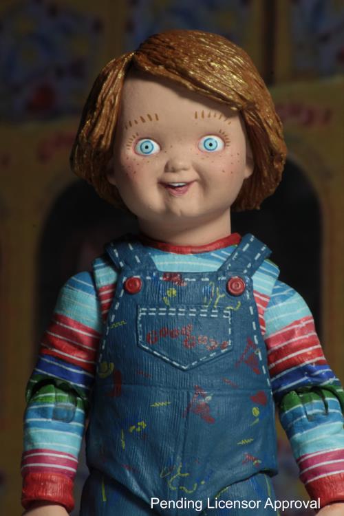 Chucky Child's Play Ultimate 4-Inch Figure — Smiling Good Guys Head Sculpt Close-Up Face Detail