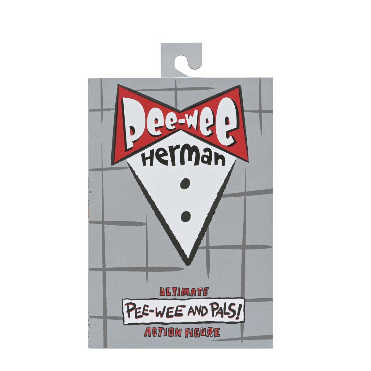 Pee-Wee Herman NECA Ultimate Pee-Wee and Pals Window Box — Package Front Art