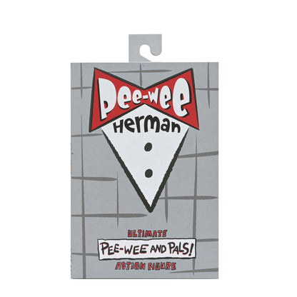 Pee-Wee Herman NECA Ultimate Pee-Wee and Pals Window Box — Package Front Art