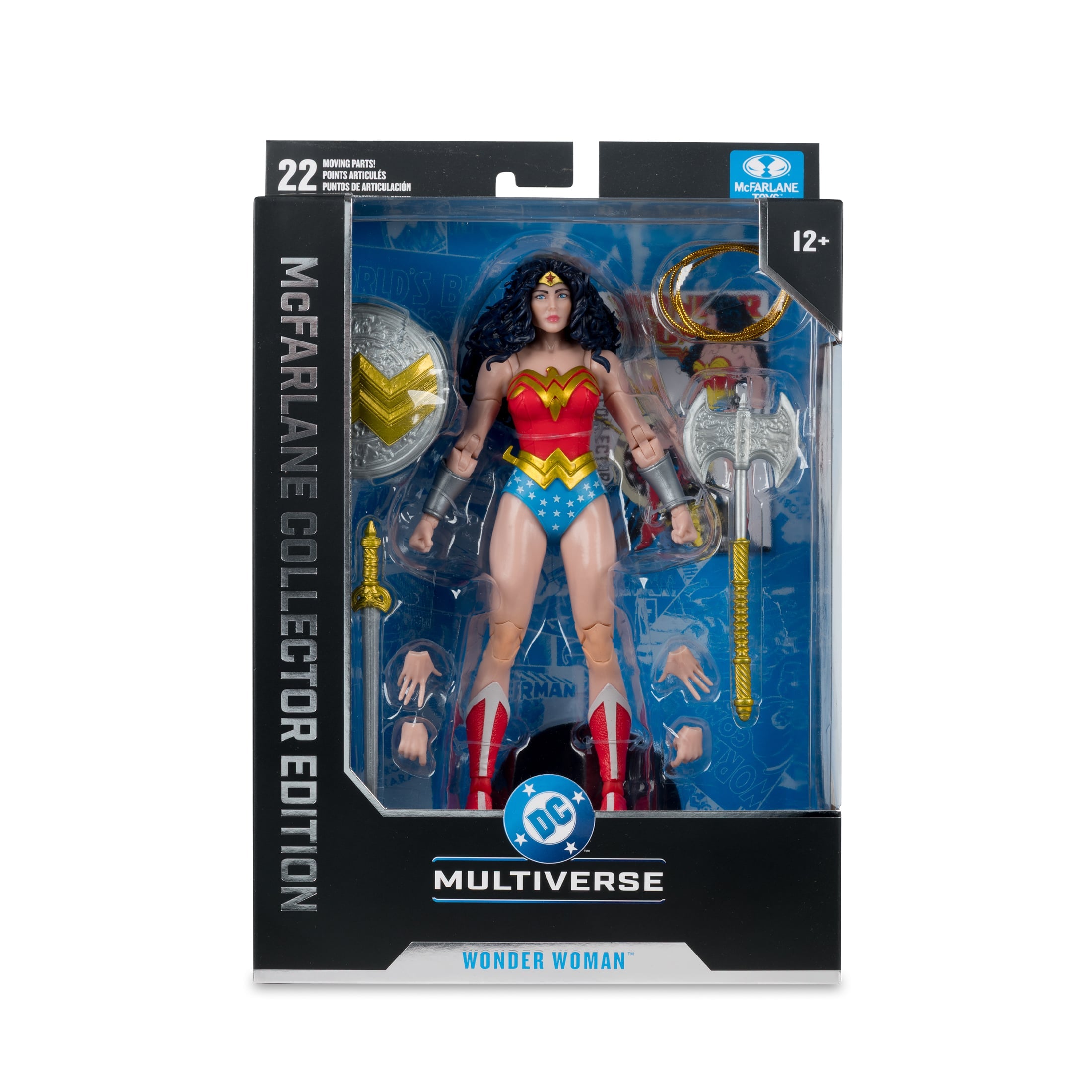 Wonder Woman DC Multiverse Collector Edition 7-Inch Figure — Package Front with Contents Display