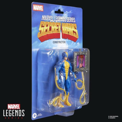 Constrictor Secret Wars Marvel Legends — Card Side View Showing Blister Depth