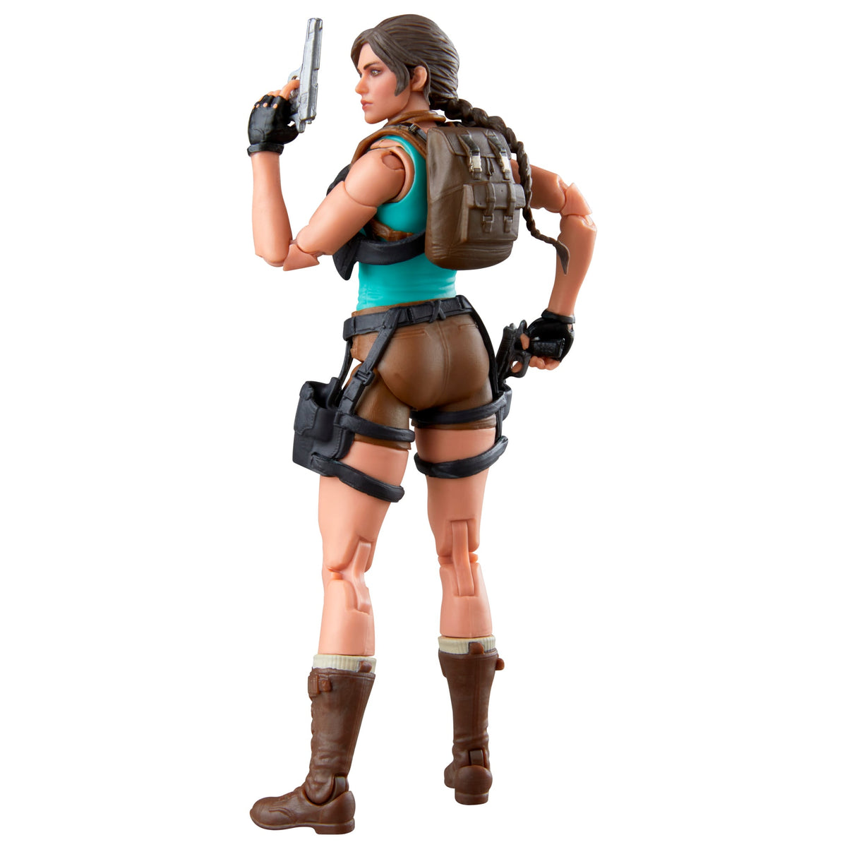 Lara Croft G.I. Joe Classified Series 6-Inch Figure — Back View on White Background Showing Backpack Detail
