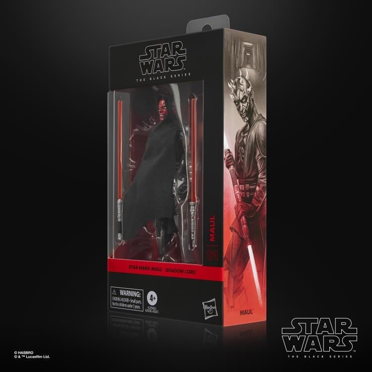 Maul Shadow Lord Black Series 6-Inch Figure — Package Detail Side View with Artwork