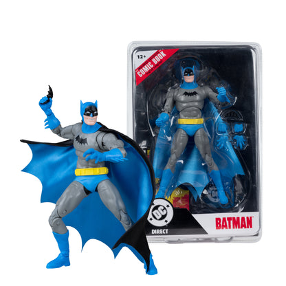 Batman Page Punchers 7-Inch Figure DC — Figure with Packaging Box Side View