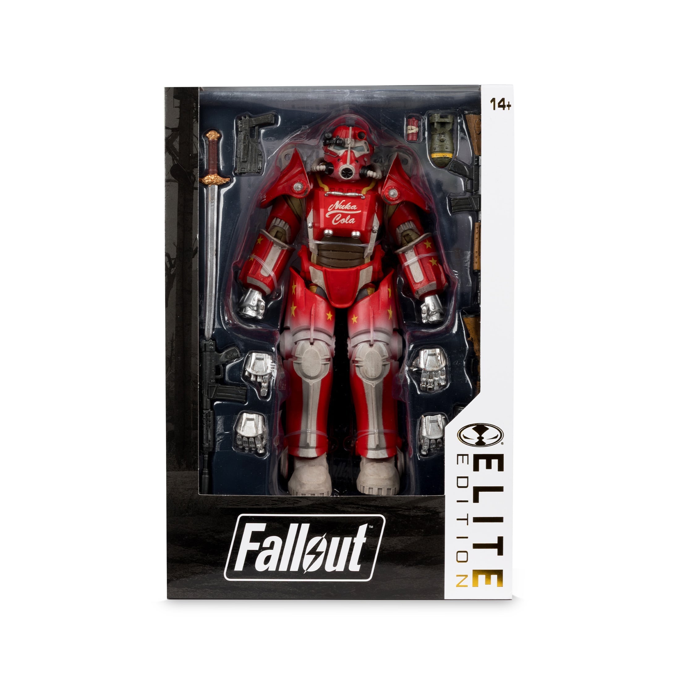 T-45B Nuka Cola Fallout Elite Edition 7-Inch Figure — Package Front View Sealed in Box