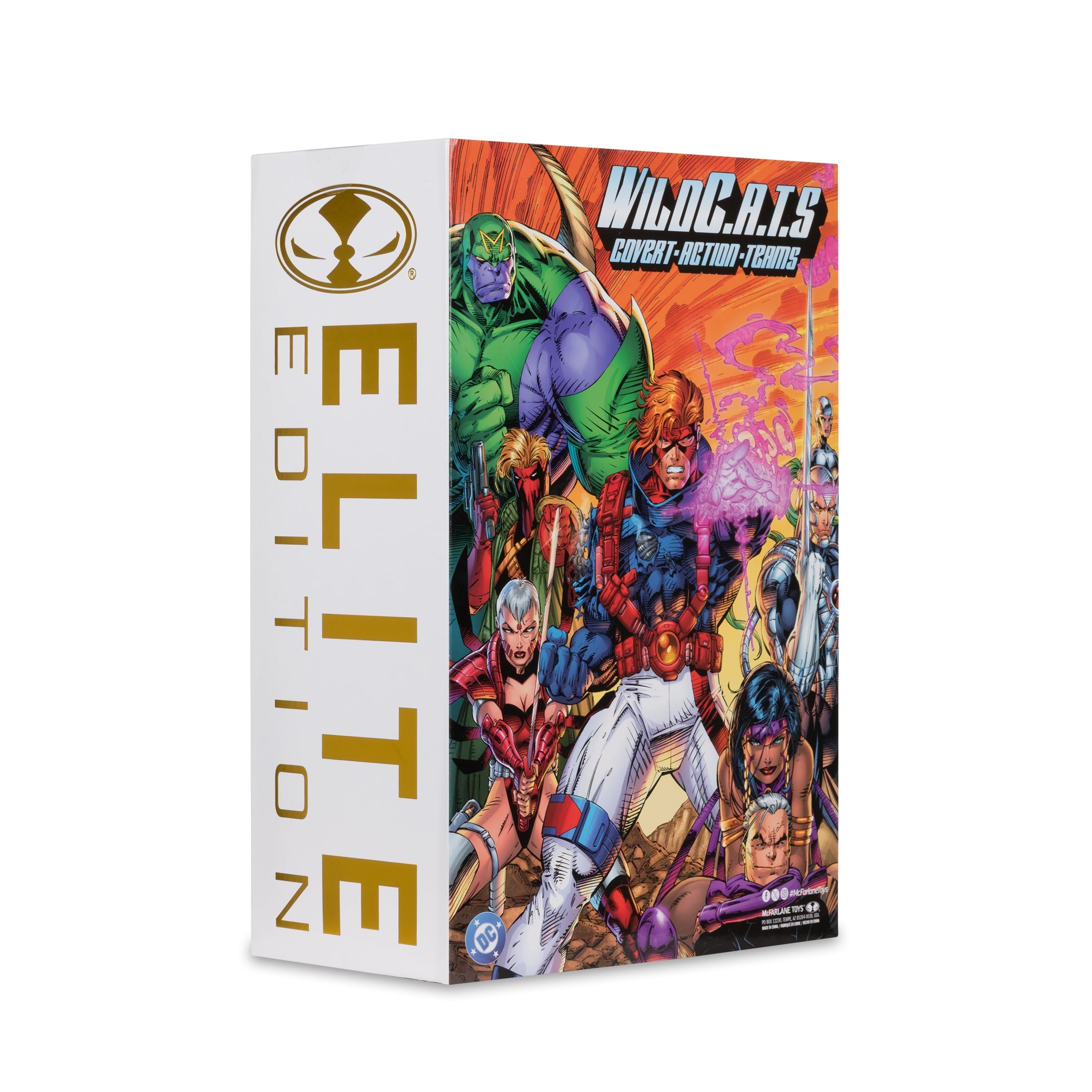 Spartan WildC.A.T.s McFarlane Elite Edition 7-Inch Figure — Elite Edition Outer Box Side View