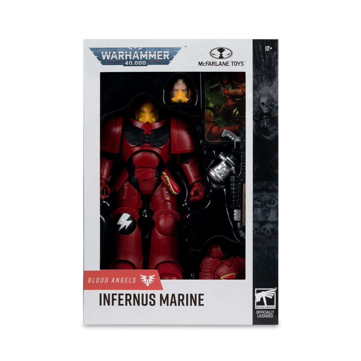 Blood Angels Infernus Marine Warhammer 40K 7-Inch Figure — Box Front Package Detail