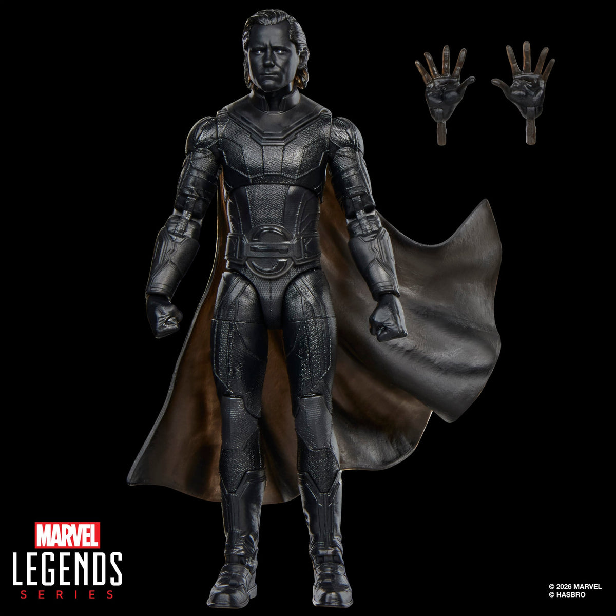 The Void Marvel Legends Thunderbolts 6-Inch Figure — Front View with Alternate Open Hands Displayed