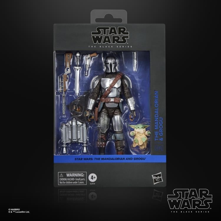 Mandalorian with Grogu Black Series 6-Inch Deluxe — Package Front Window Box