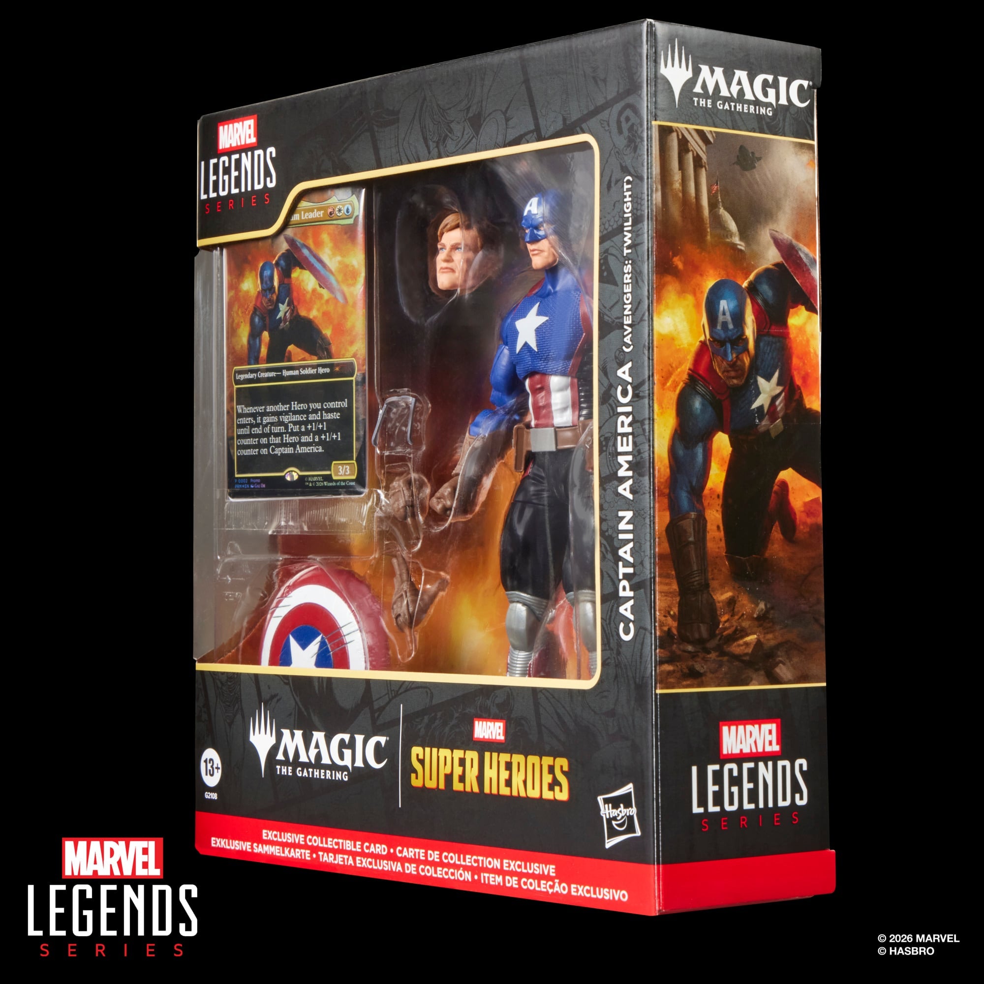 Captain America Avengers Twilight Marvel Legends — Box Side View Package Detail
