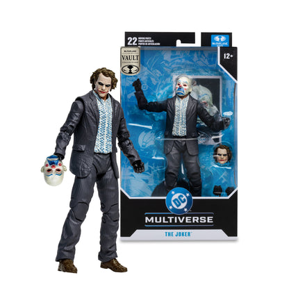 The Joker DC Multiverse McFarlane Vault Collection 7-Inch Figure — Out of Box with Clown Mask Accessory and Retail Packaging