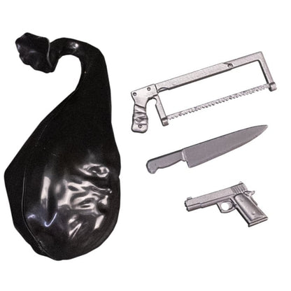 Art the Clown Terrifier 5-Inch Blood Bath Figure — Accessories Included Trash Bag Hacksaw Knife Pistol
