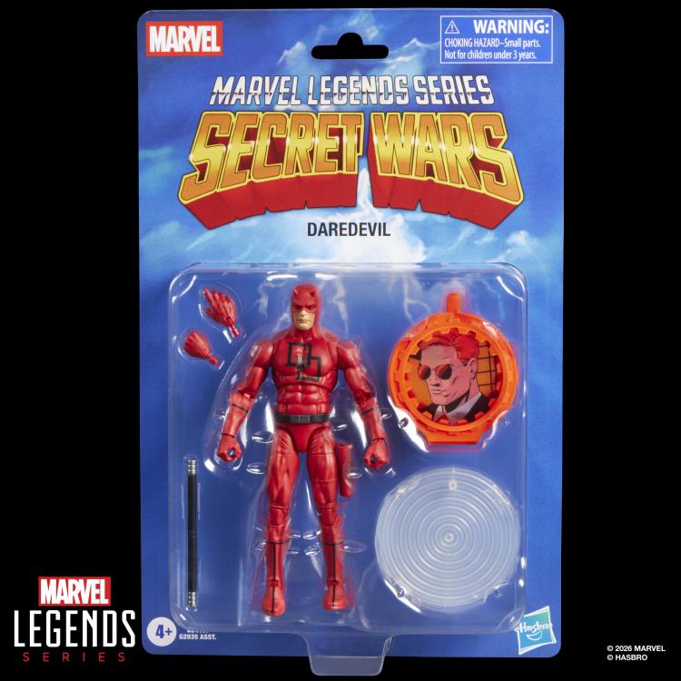 Daredevil Secret Wars Marvel Legends 6-Inch Figure — Card Front Sealed Package
