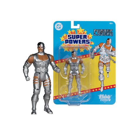 Cyborg Metallic DC Super Powers 4.5-Inch Figure — Figure and Blister Card Package Detail